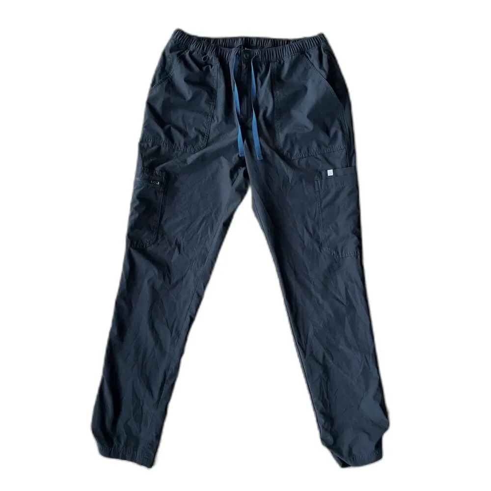 FIGS Technical Collection Gray Cairo Slim FREEx Lined Cargo Pants Mens Sz Medium